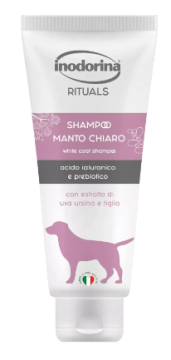 Шампунь Inodorina Dog Shampooing Bianco для собак з білою шерстю
