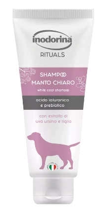 Шампунь Inodorina Dog Shampooing Bianco для собак з білою шерстю