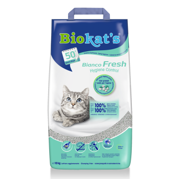 Наполнитель туалета для кошек Biokat's Bianco Fresh (бентонитовый)