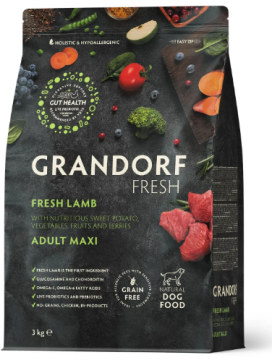 Grandorf FRESH LAMB & SWEET POTATO ADULT DOG MAXI - сухой корм для взрослых собак больших пород с ягненком и бататом
