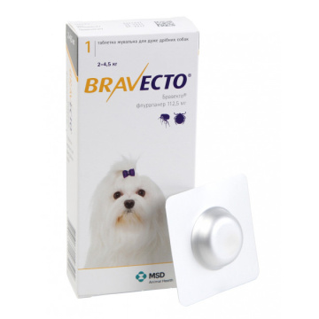 Bravecto от 2 до 4,5 кг