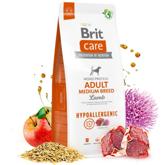 Brit Care Dog Hypoallergenic Adult Medium Breed гіпоалергенний з ягням