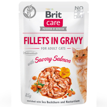 Brit Care Cat в соусе пикантный лосось