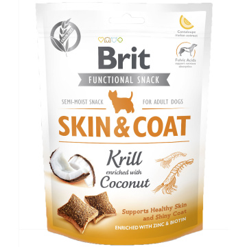 Brit Care Dog Snack Skin & Coat для поддержания здоровья кожи и шерсти