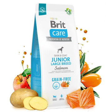 Brit Care Dog Grain-free Junior Large Breed для цуценят крупних порід з лососем та картоплею