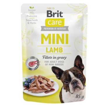 Brit Care Dog Mini Fillets In Gravy с ягненком