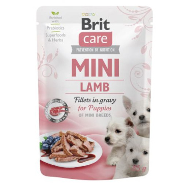 Brit Care Dog Mini Fillets In Gravy с ягненком для щенков