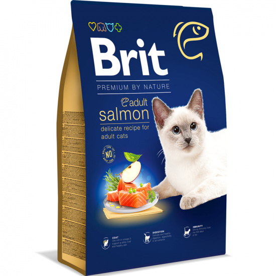 Brit Premium by Nature Cat Adult с лососем