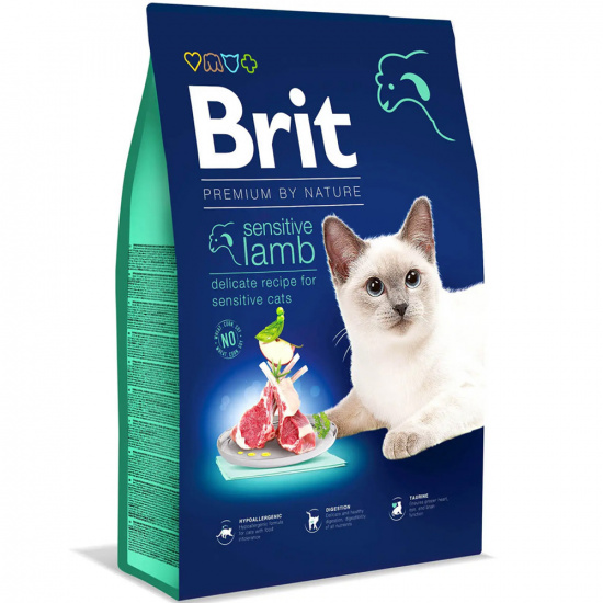 Brit Premium by Nature Cat Sensitive с ягненком