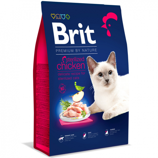 Brit Premium by Nature Cat Sterilised с курицей
