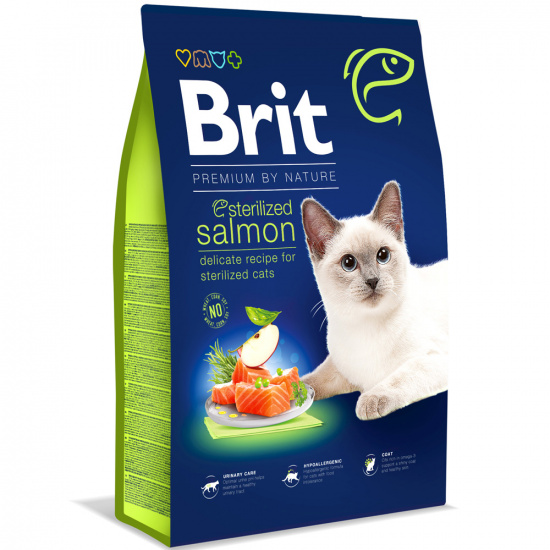 Brit Premium by Nature Cat Sterilized Salmon з лососем