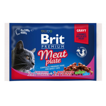Brit Premium Cat Набор паучей "Мясная тарелка"