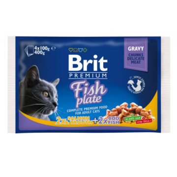 Brit Premium Cat Набор паучей "Рыбная тарелка"