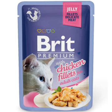 Brit Premium Куриное филе в желе для кошек