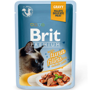 Brit Premium Филе тунца в соусе для кошек