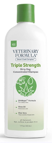 Шампунь Veterinary Formula SCC Triple Strength ВЕТЕРИНАРНА ФОРМУЛА ПОТРІЙНА СИЛА, брудовідштовхувальна для собак і котів
