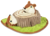Іграшка для собак Chippy and Cheeks the Chipmunks Forest Friends Pet Play