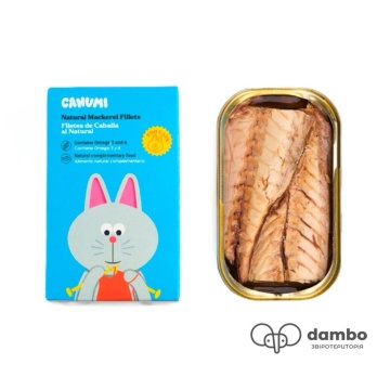 Canumi Влажный корм для котиков из натурального филе скумбрии
