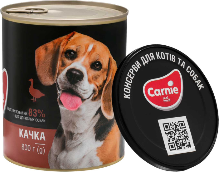 Carnie паштет мясний з качки  для дорослих собак