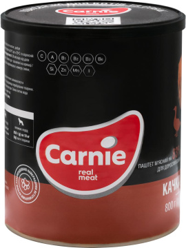 Carnie паштет мясний з качки  для дорослих собак