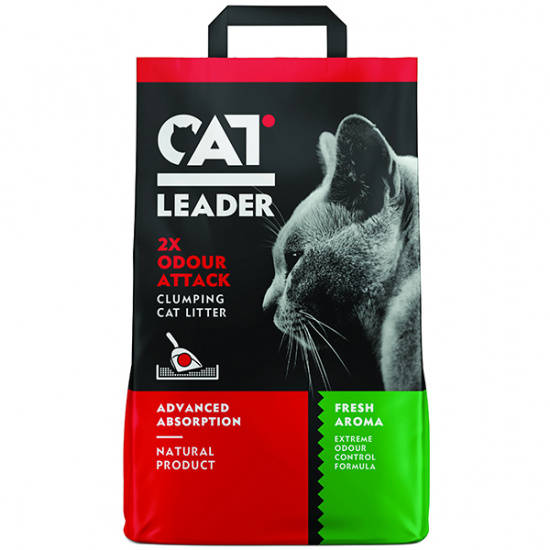 Cat Leader Ультра-комкующийся наполнитель, двойная свежесть