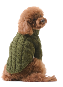 Легкий вязаный свитер для собак Derby Knitted Luxury Green