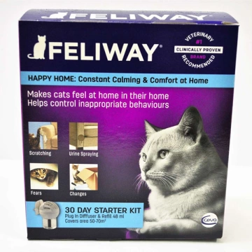Ceva Feliway Classic (Феливей Классик) диффузор + сменный блок – успокаивающее средство для кошек во время стресса, 48 мл