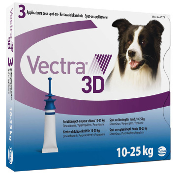 Ceva VECTRA 3D (Вектра 3D) краплі на холку для собак від 10 до 25 кг (від зовнішніх паразитів)