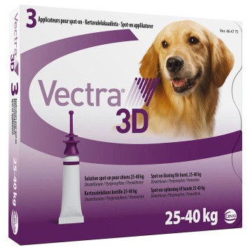 Ceva VECTRA 3D (Вектра 3D) краплі на холку для собак від 25 до 40 кг (від зовнішніх паразитів)