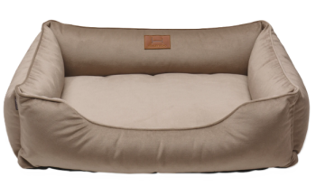 Лежак Harley and Cho Dreamer Velour Beige для собак і котів