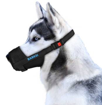Намордник для собак Barksi Mesh Дихаючий Регульований 3D сітка Чорний