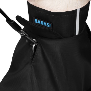 Дождевик для собак Barksi на липучке Черный