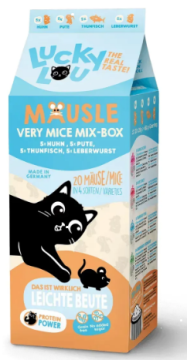 Лакомство для кошек Lucky Lou Mäusle в виде мышки Ассорти 