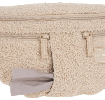 Поясна сумка-бананка для ласощів та аксесуарів собак Palopa Emma Teddy-Fleece Бежевий