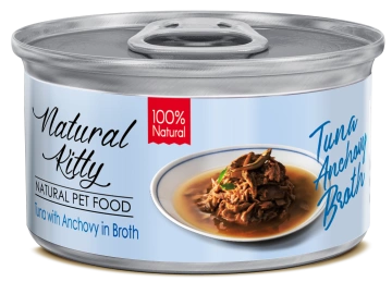 Natural Kitty Broth Series Tuna with anchovy in broth Влажный корм для кошек Тунец с анчоусом