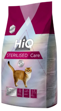 Сухий корм HiQ Sterilised care для дорослих стерилізованих кішок та кастрованих котів