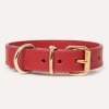 Кожаный ошейник BranniPets - Nara studded red collar