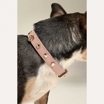 Шкіряний нашийник BranniPets - Nara Toy studded peach collar