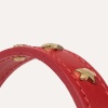 Шкіряний нашийник BranniPets - Nara Toy studded red collar