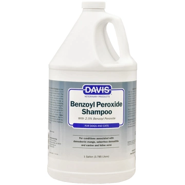 Davis Benzoyl Peroxide Shampoo Девіс 2,5% Бензоїл Пероксид шампунь для собак та котів з демодекозом і дерматитами