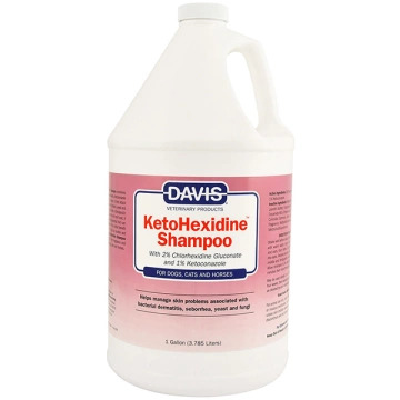 Davis KetoHexidine Shampoo Девіс Кетогексидин шампунь з 2% хлоргексидином та 1% кетоконазолом для собак та котів із захворюваннями шкіри