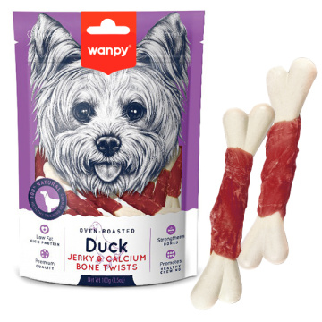 Wanpy Duck Jerky & Calcium Bone Twists Вампи кость с вяленой уткой и кальцием