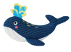 Мʼяка іграшка для собак HugSmart - Ocean Pals Whale