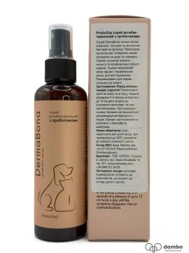 DermaBona spray Антибактериальный спрей с пробиотиками для животных