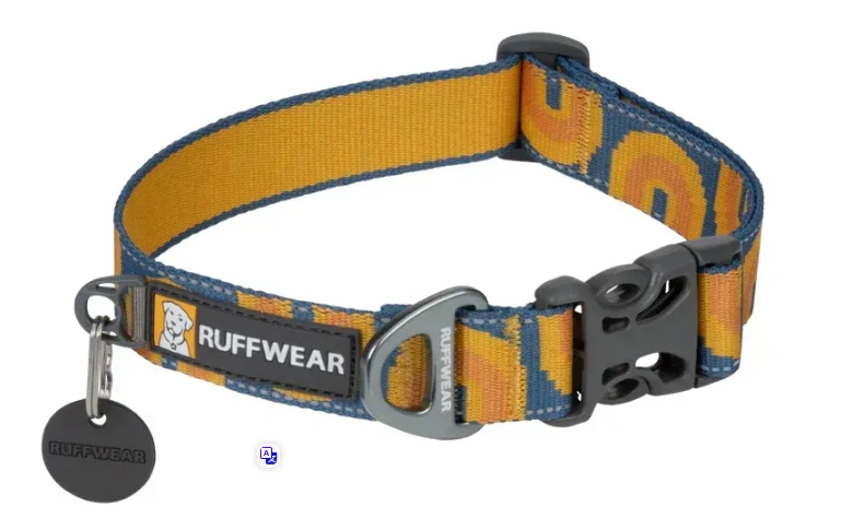 Светоотражающий ошейник для собаки Ruffwear Crag Оранжево-синий