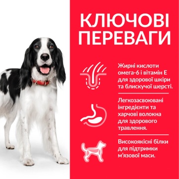 Hills SP Canine Adult Medium Breed Chicken для середніх порід з куркою