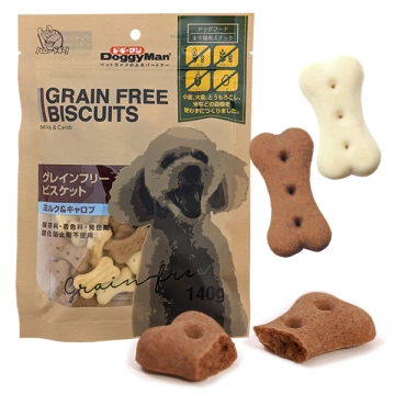 DoggyMan Biscuits Milk Carob Молоко кероб беззернове печиво Ласощі для собак