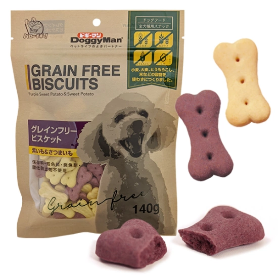 DoggyMan Biscuits Purple Sweet Potato Sweet Potato Бісквіт Фіолетовий батат беззернове печиво, Ласощі для собак