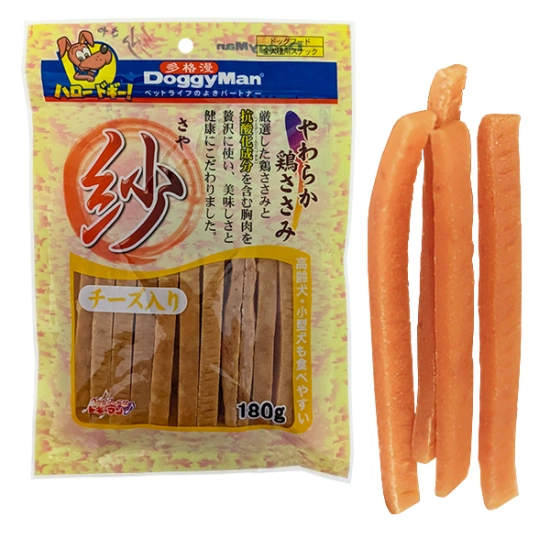 DoggyMan Soft Chicken Strip Cheese Куриные палочки с сыром Лакомство для собак