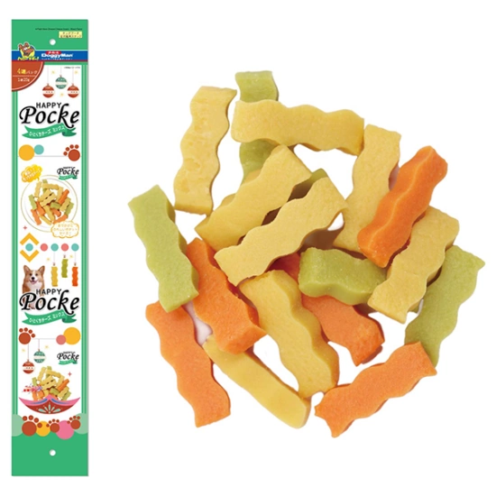 DoggyMan Wave Shaped Cheese Snack Mixed Flavor Сырные палочки Лакомство для собак